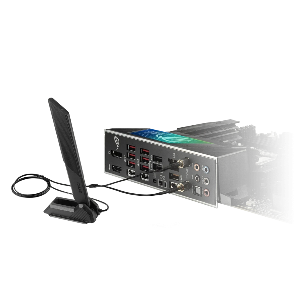 لوحة ASUS ROG Strix X670E-F Gaming WIFI 6E DDR5 AM5 Ryzen 7000 PCIe 5.0 4x M.2 Slots مع مشتتات حرارية AI Cooling II