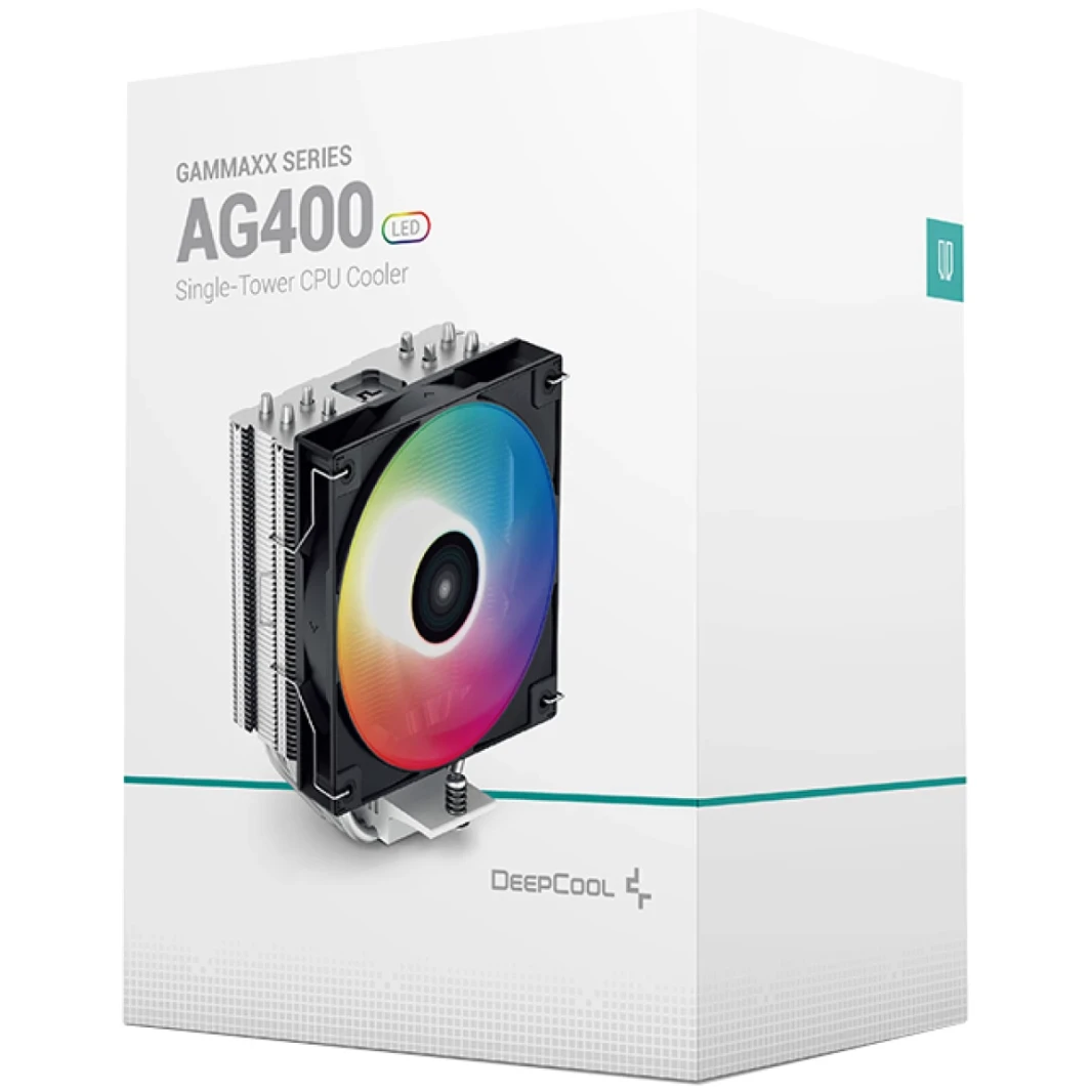 مبرد هواء وحدة المعالجة المركزية Deepcool AG400 LED Single Tower مقاس 120 مم