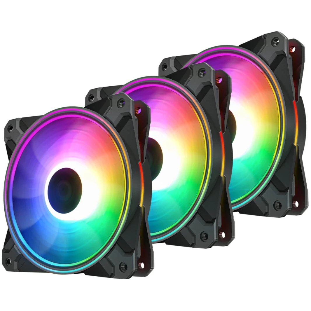 مجموعة DEEPCOOL CF120 Plus 120 مم من مراوح PWM 3 في 1