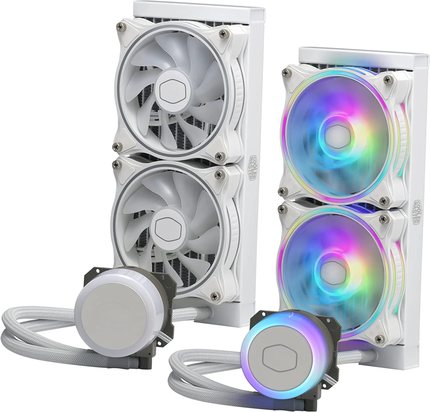 Cooler Master MasterLiquid ML240 Illusion White، مبرد سائل لوحدة المعالجة المركزية AIO Close-Loop