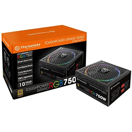 مزود الطاقة الذكي Toughpower Grand RGB من Thermaltake بقدرة 750 واط 80+ Gold مع وحدات كاملة