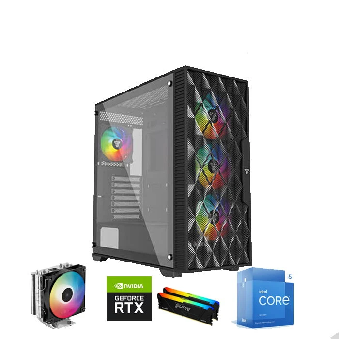 كمبيوتر ألعاب INTEL CORE i5 13400F / RTX 4060 Ti 8GB / 16GB RAM DDR4
