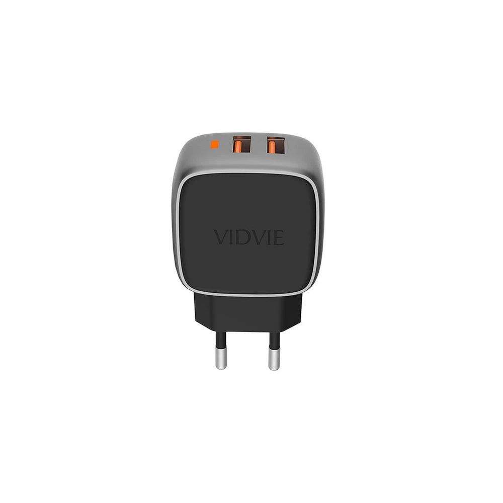 شاحن سفر VIDVIE X XL-PLE203 بمنفذي USB بقوة 12 وات / شحن سريع