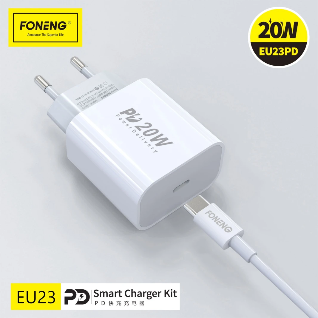 FONENG EU23 PD 20W CHARGER FOR ALL SMART MOBILES