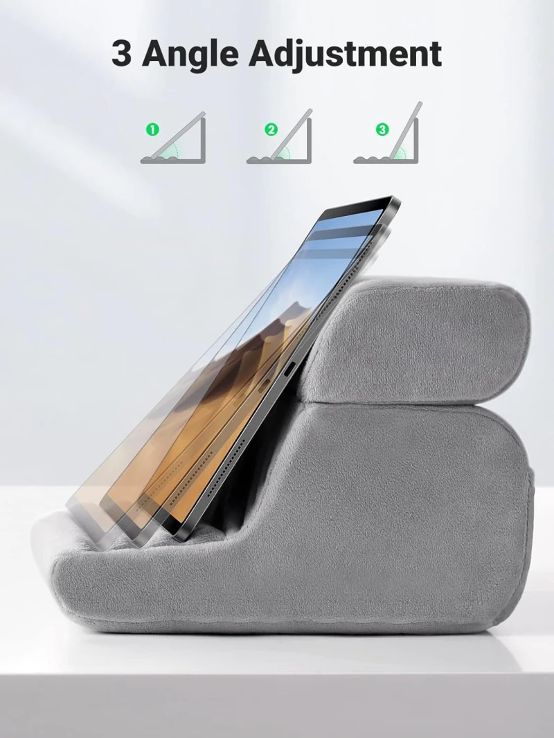 حامل وسادة تابلت UGREEN لسرير ناعم مع 3 زوايا عرض