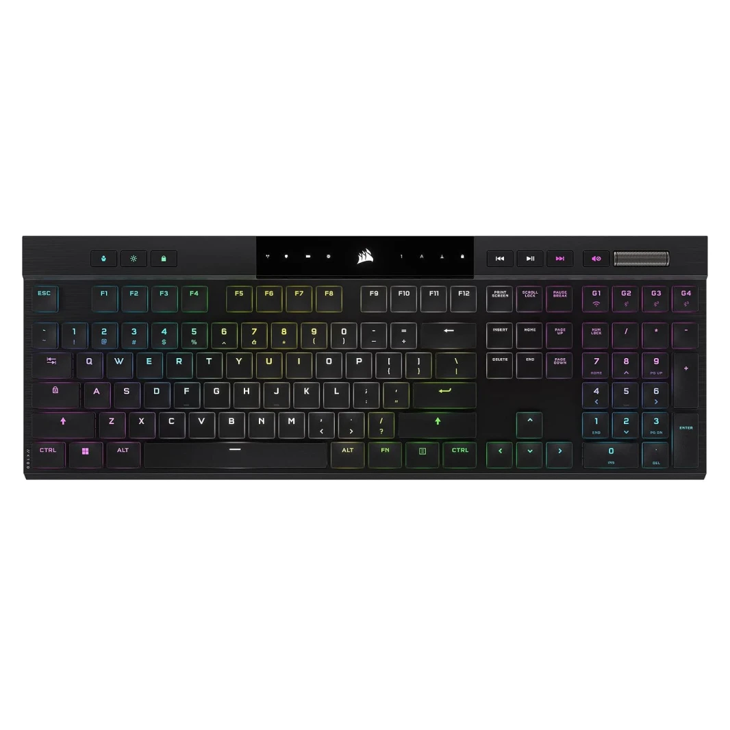 لوحة مفاتيح الألعاب الميكانيكية اللاسلكية Corsair K100 AIR Ultra-Thin RGB – CHERRY MX
