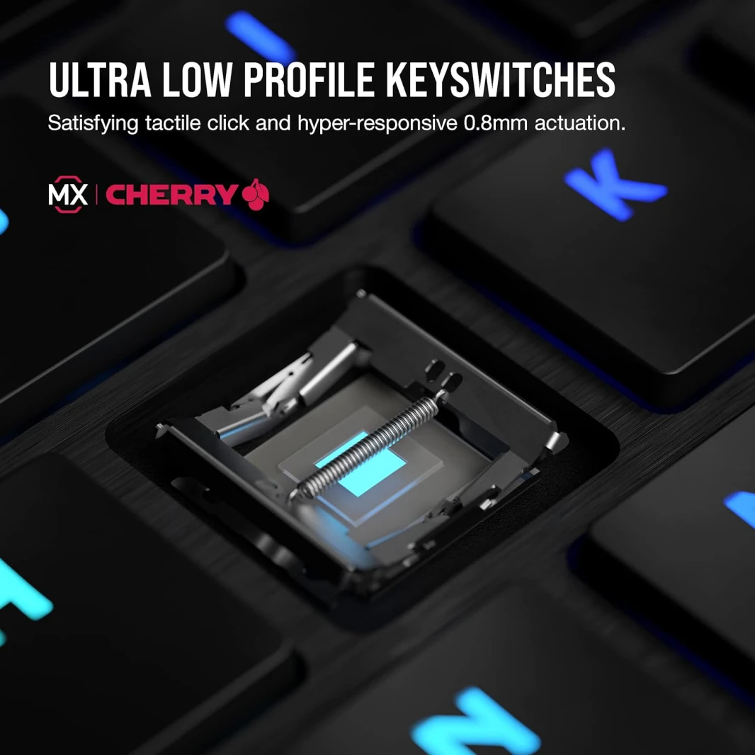 لوحة مفاتيح الألعاب الميكانيكية اللاسلكية Corsair K100 AIR Ultra-Thin RGB – CHERRY MX