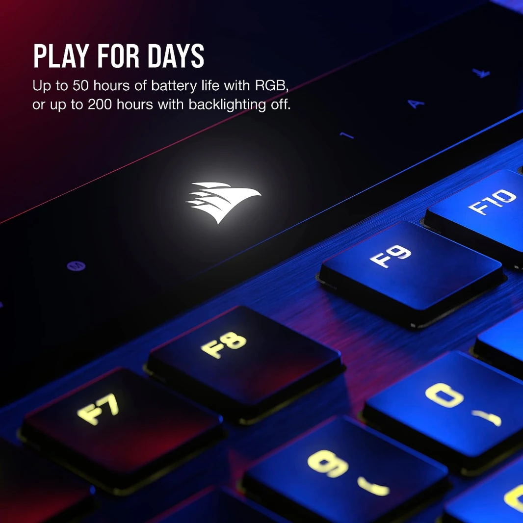 لوحة مفاتيح الألعاب الميكانيكية اللاسلكية Corsair K100 AIR Ultra-Thin RGB – CHERRY MX