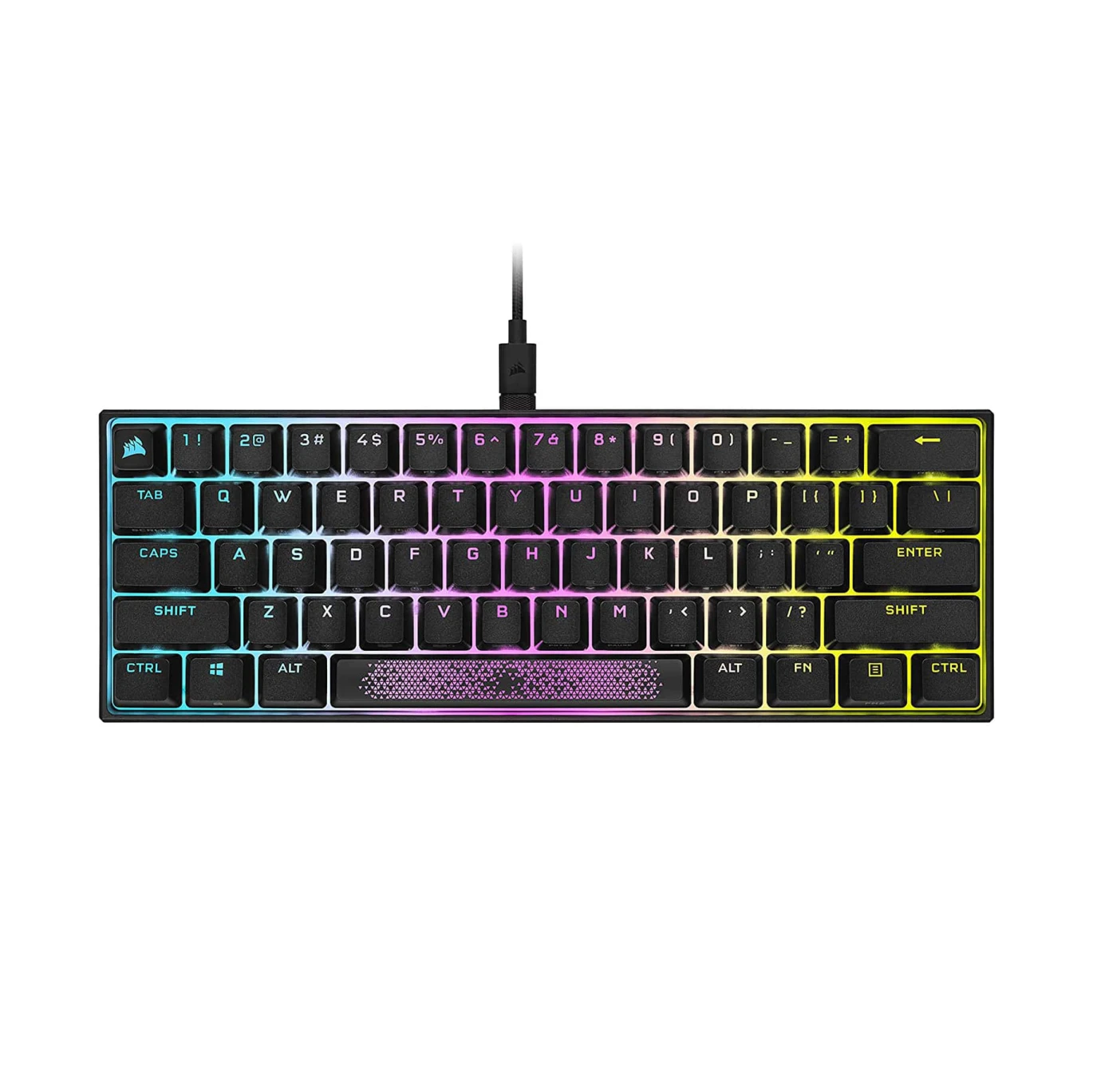 Corsair K65 RGB MINI 60% Mechanical Gaming Keyboard – CHERRY MX Red Switches