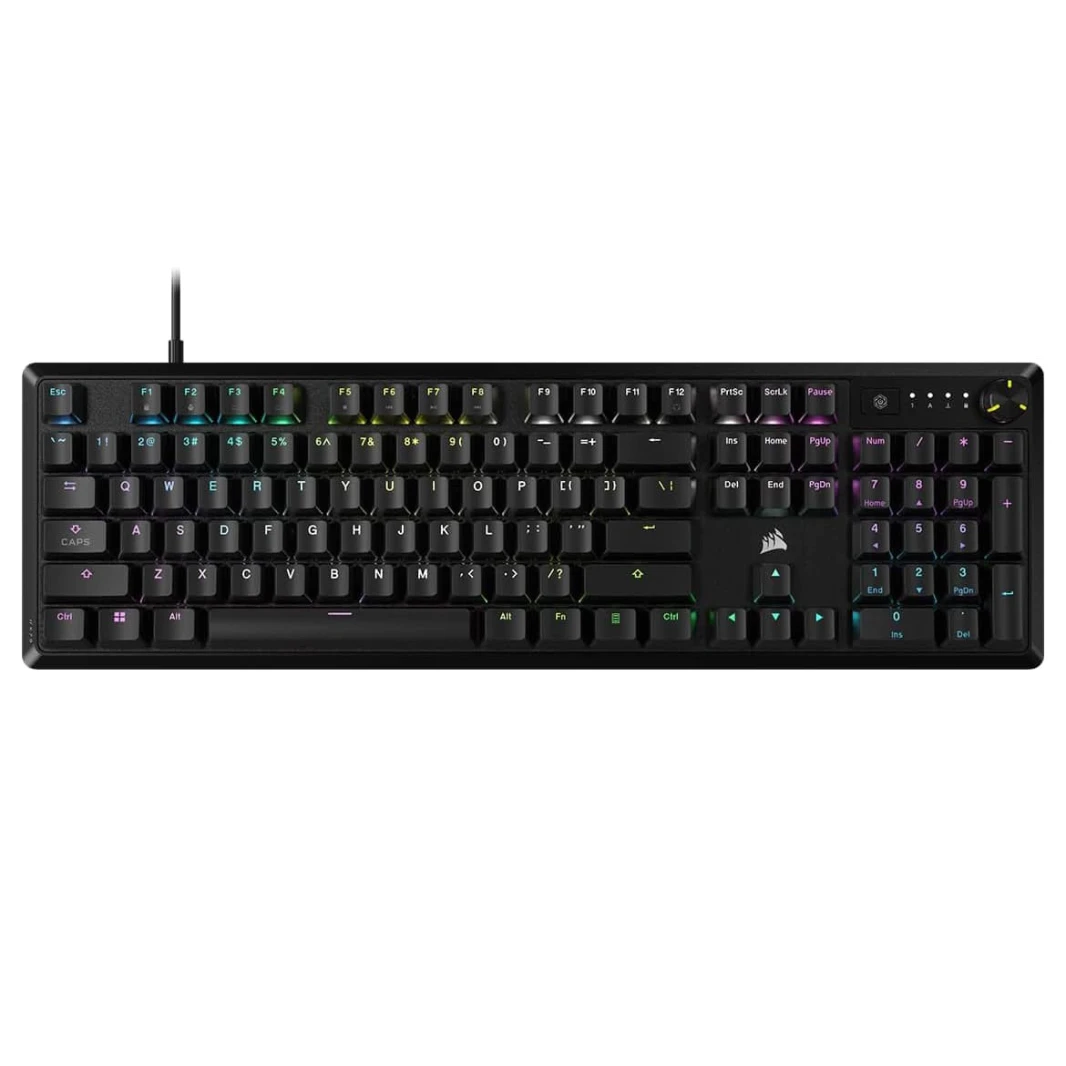 لوحة مفاتيح الألعاب الميكانيكية Corsair K70 CORE RGB – مفاتيح خطية حمراء MLX