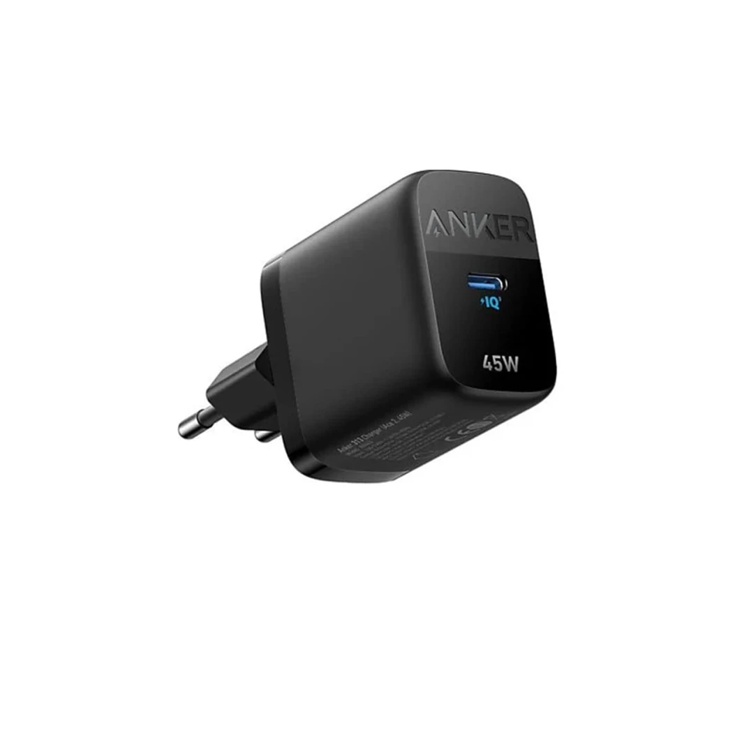 شاحن حائط Anker 313 Ace 2 USB C بقوة 45 وات - أسود