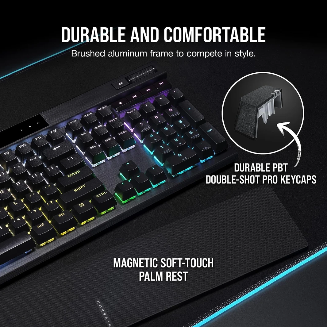 Corsair K70 RGB PRO Wired Mechanical Gaming Keyboard – MX SPEED (Linear & Fast)