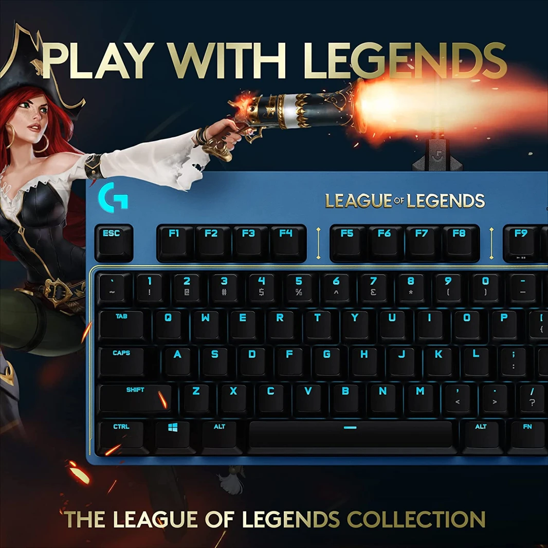 Logitech G PRO LIGHTSYNC RGB Mechanical Gaming Keyboard – Official League of Legends Edition