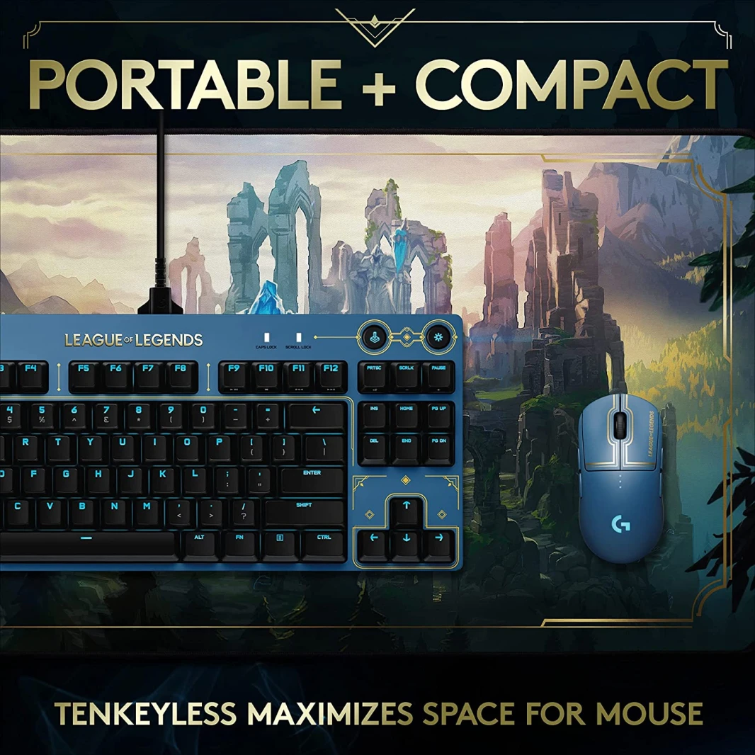 Logitech G PRO LIGHTSYNC RGB Mechanical Gaming Keyboard – Official League of Legends Edition