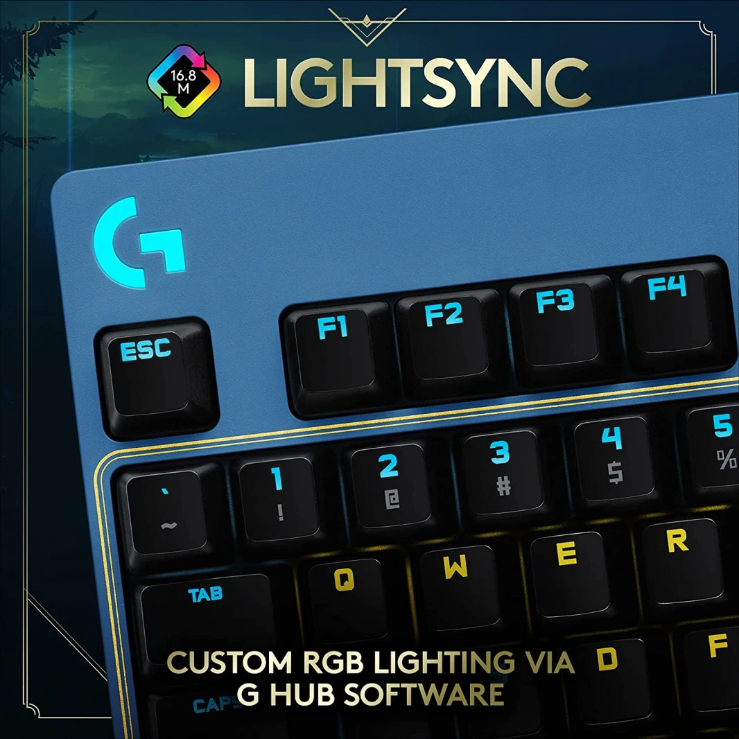 Logitech G PRO LIGHTSYNC RGB Mechanical Gaming Keyboard – Official League of Legends Edition