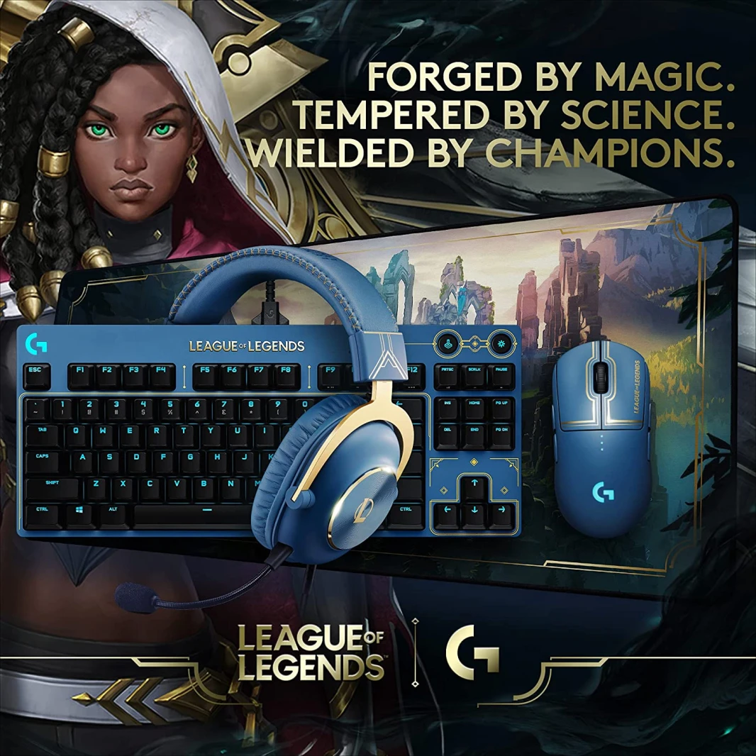 Logitech G PRO LIGHTSYNC RGB Mechanical Gaming Keyboard – Official League of Legends Edition