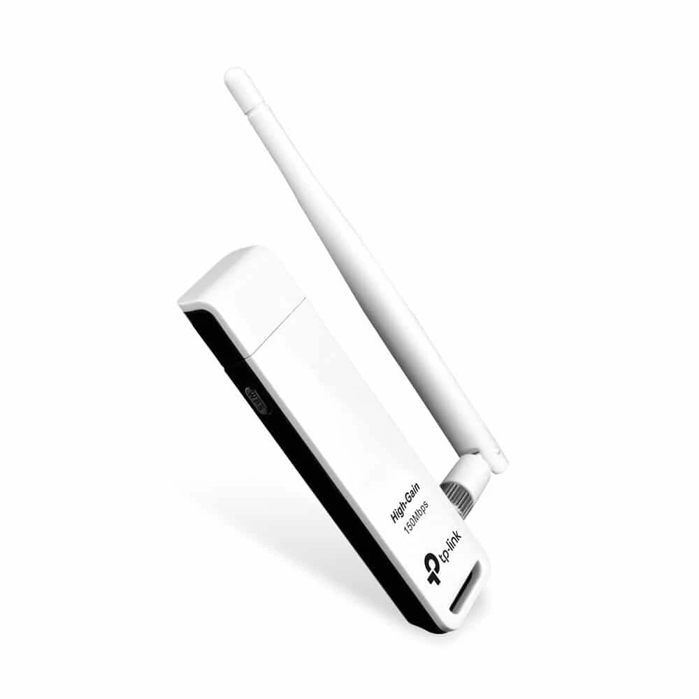 محول USB لاسلكي TP-Link عالي الكسب 150 ميجابايت في الثانية (TL-WN722N)