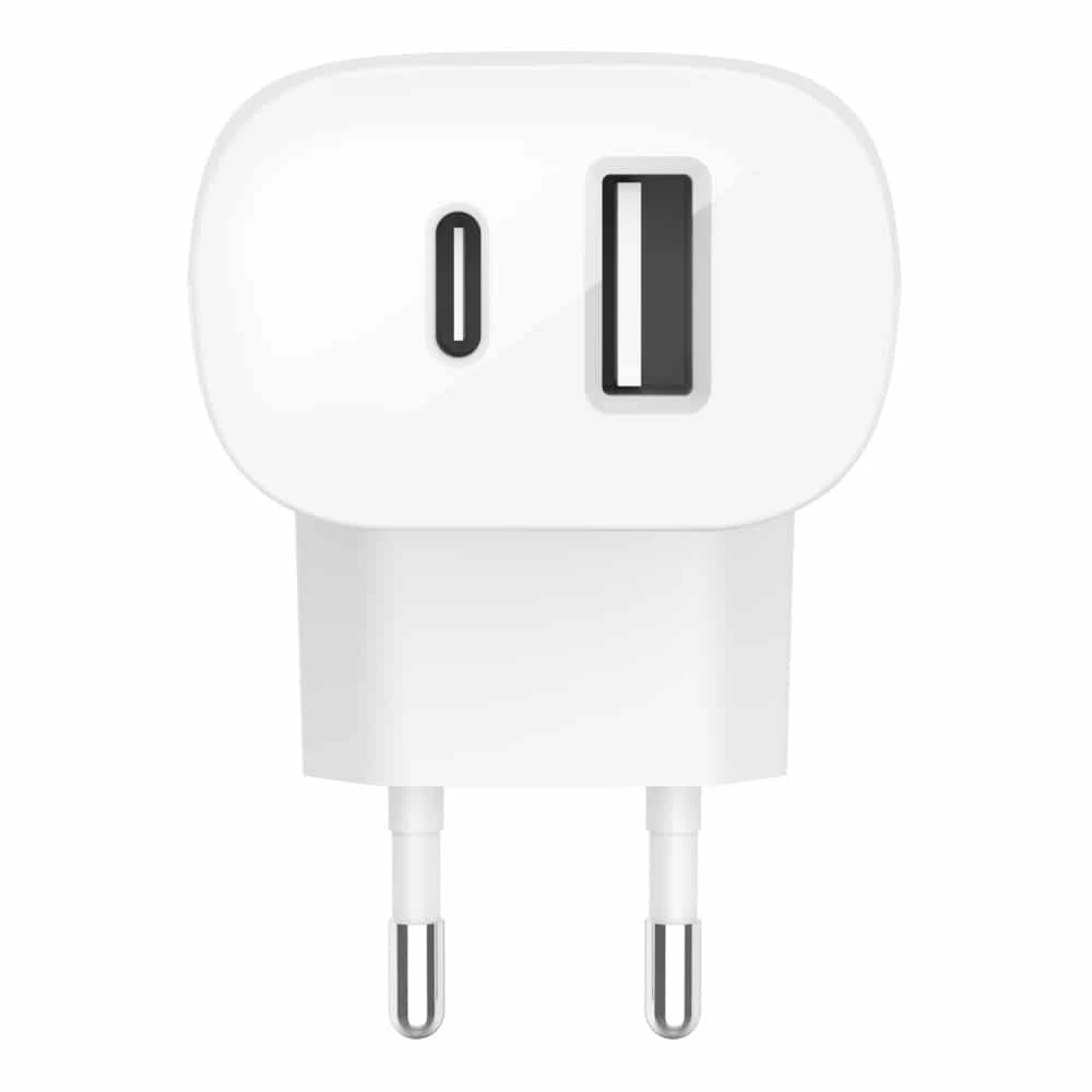 شاحن Belkin BOOST↑CHARGE™ بمنفذين USB-C + USB-A (30 وات)