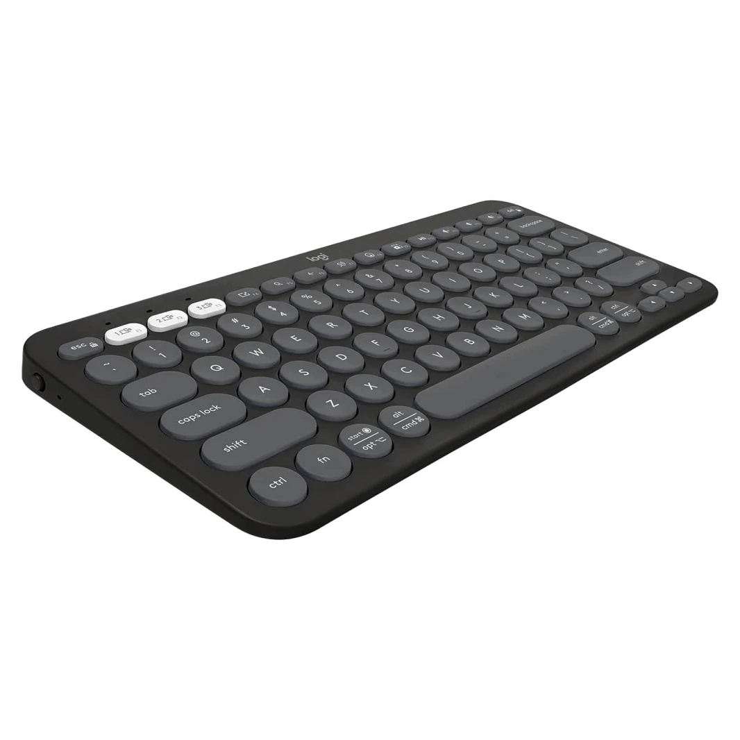لوحة مفاتيح بلوتوث متعددة الأجهزة Logitech Pebble Keys 2 K380s - جرافيت