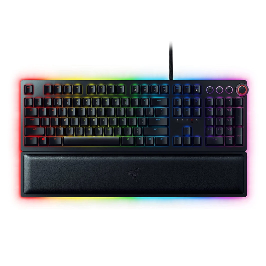 لوحة مفاتيح الألعاب Razer Huntsman Elite Chroma RGB Lighting - مفتاح أرجواني