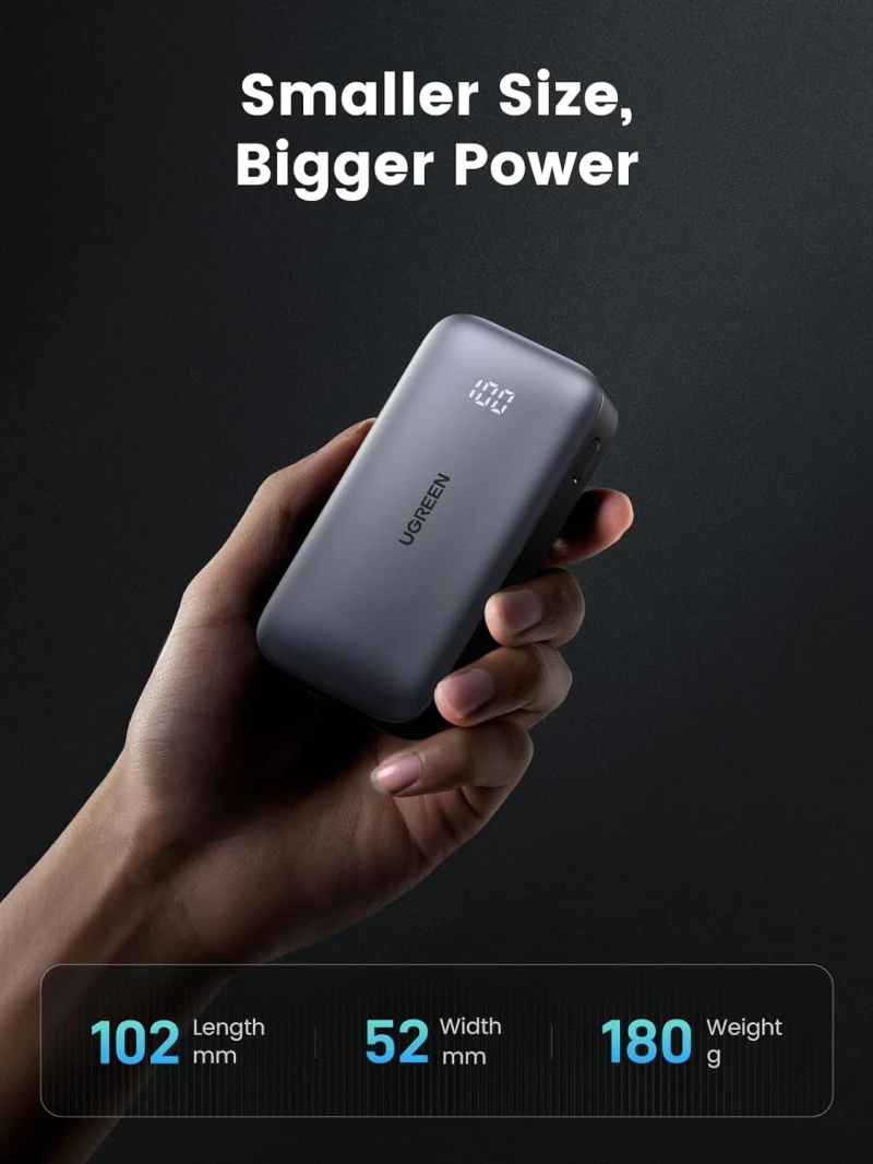 UGREEN Nexode 10,000mAh 30W PD Power Bank – Black