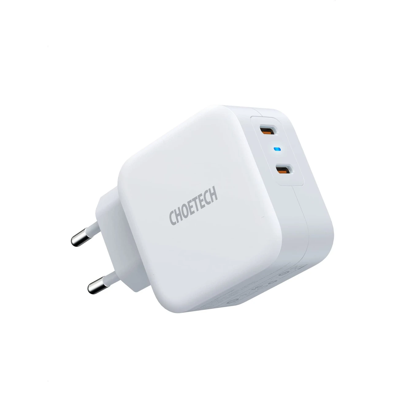 شاحن حائط سريع مزدوج USB-C بقوة 40 وات من Choetech