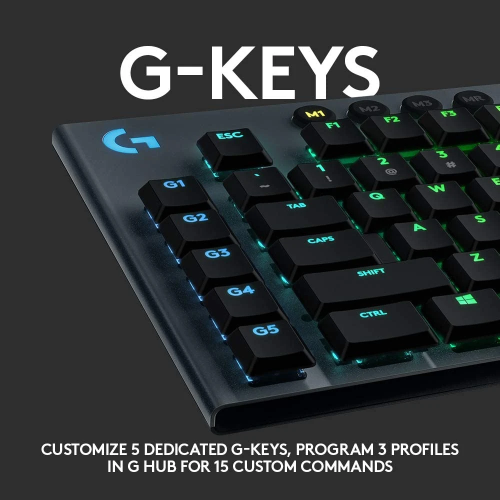 Logitech G915 RGB Wireless Mechanical Gaming Keyboard (Tactile)