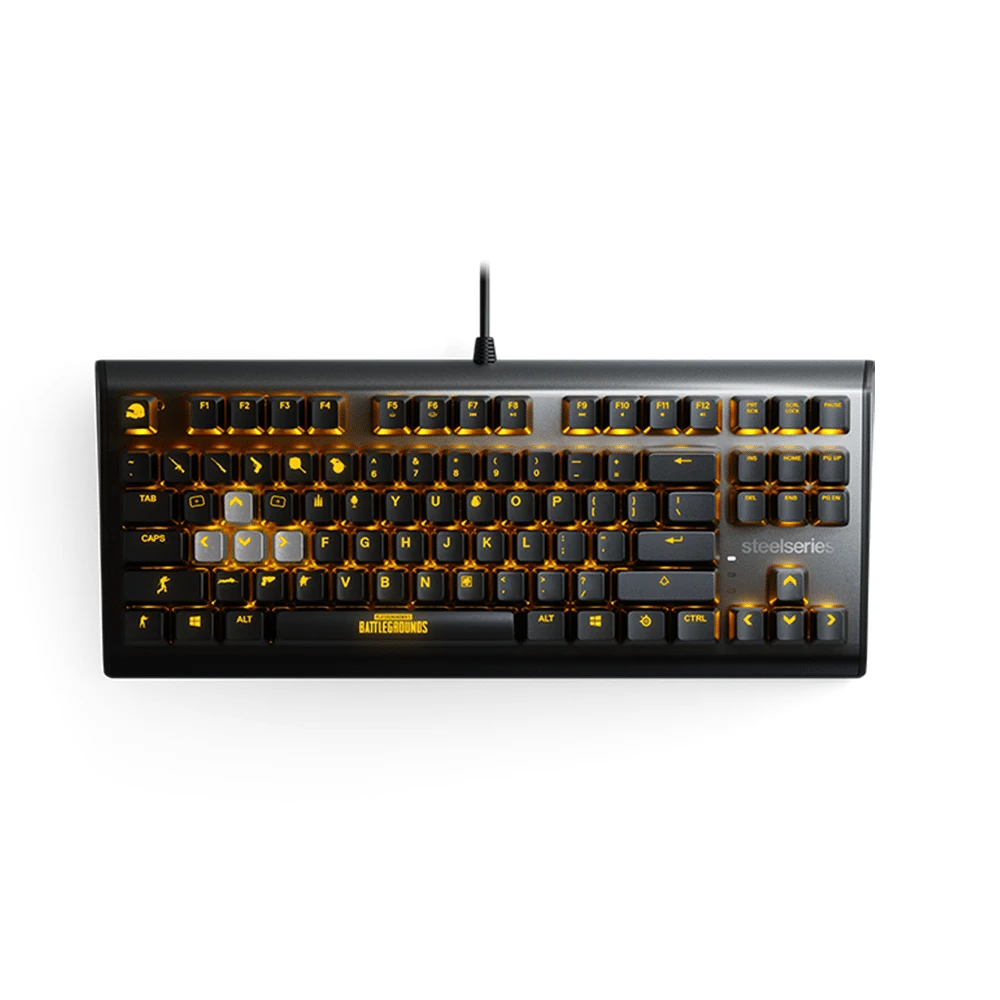 لوحة مفاتيح الألعاب الميكانيكية SteelSeries Apex M750 TKL PUBG Edition RGB Tenkeyless - مفتاح خطي وهادئ
