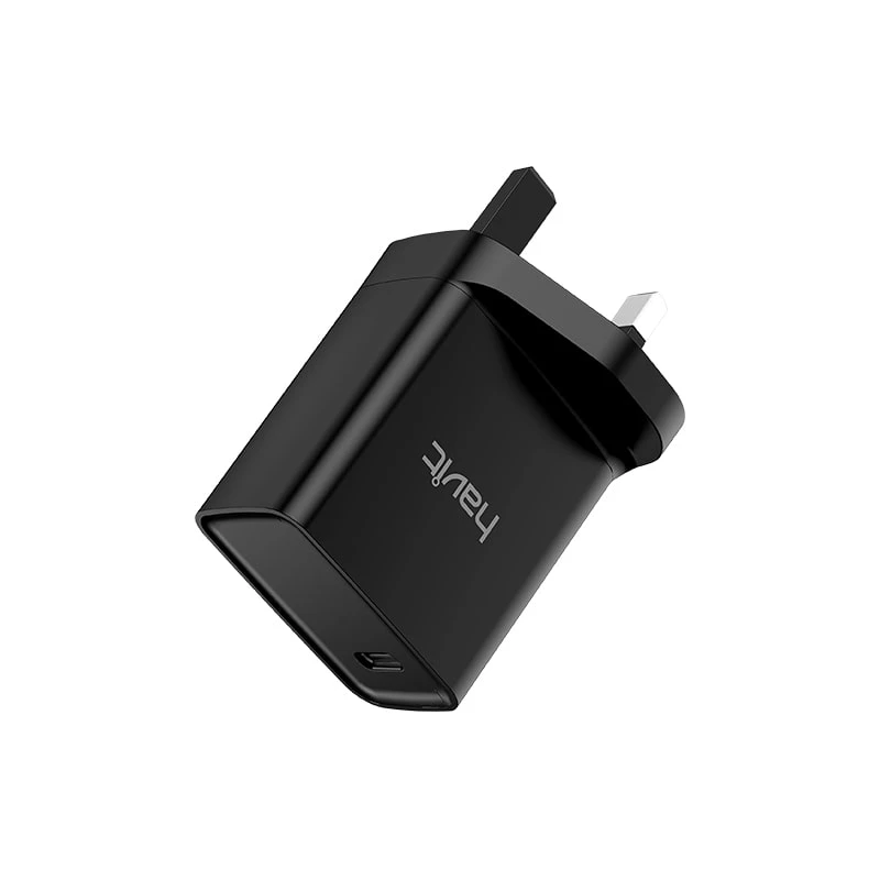 شاحن حائط هافيت 20 وات USB-C PD – أسود