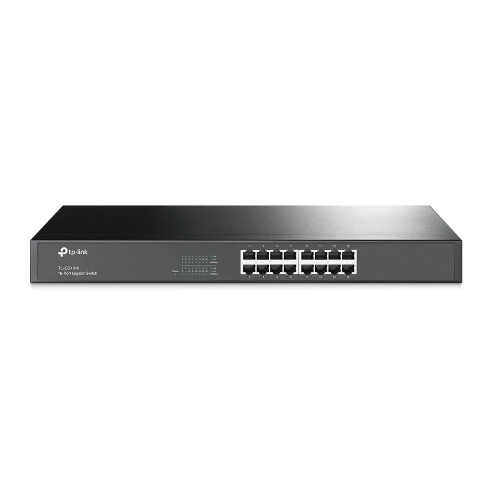 محول TP-Link Gigabit ذو 16 منفذًا للتركيب على الرف (TL-SG1016)