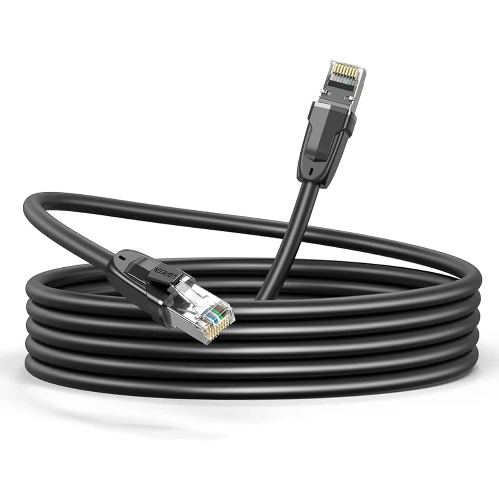 كابل إيثرنت نحاسي نقي من UGREEN Cat8 S/FTP – 15 متر