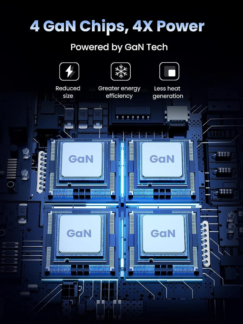 محطة شحن سطح المكتب UGREEN Nexode 200W ذات 6 منافذ GaN