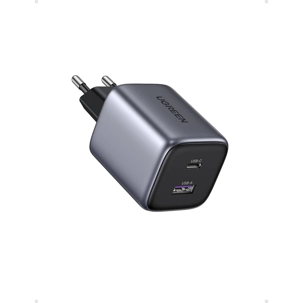 شاحن حائط UGREEN Nexode 35W USB-C وUSB-A PD GaN
