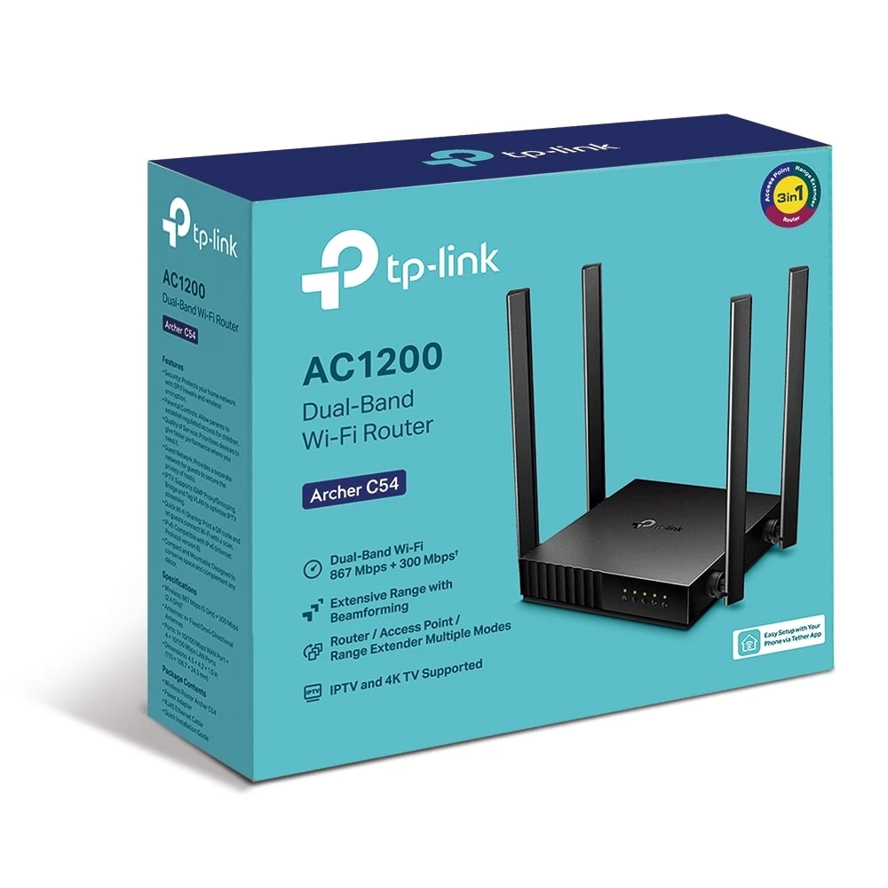 راوتر TP-Link AC1200 ثنائي النطاق Wi-Fi (Archer C54)
