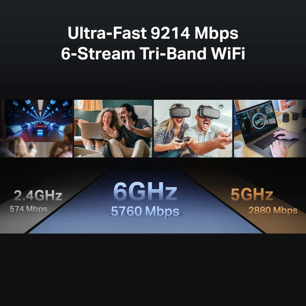 راوتر TP-Link BE9300 ثلاثي النطاق Wi-Fi 7 (Archer BE550)