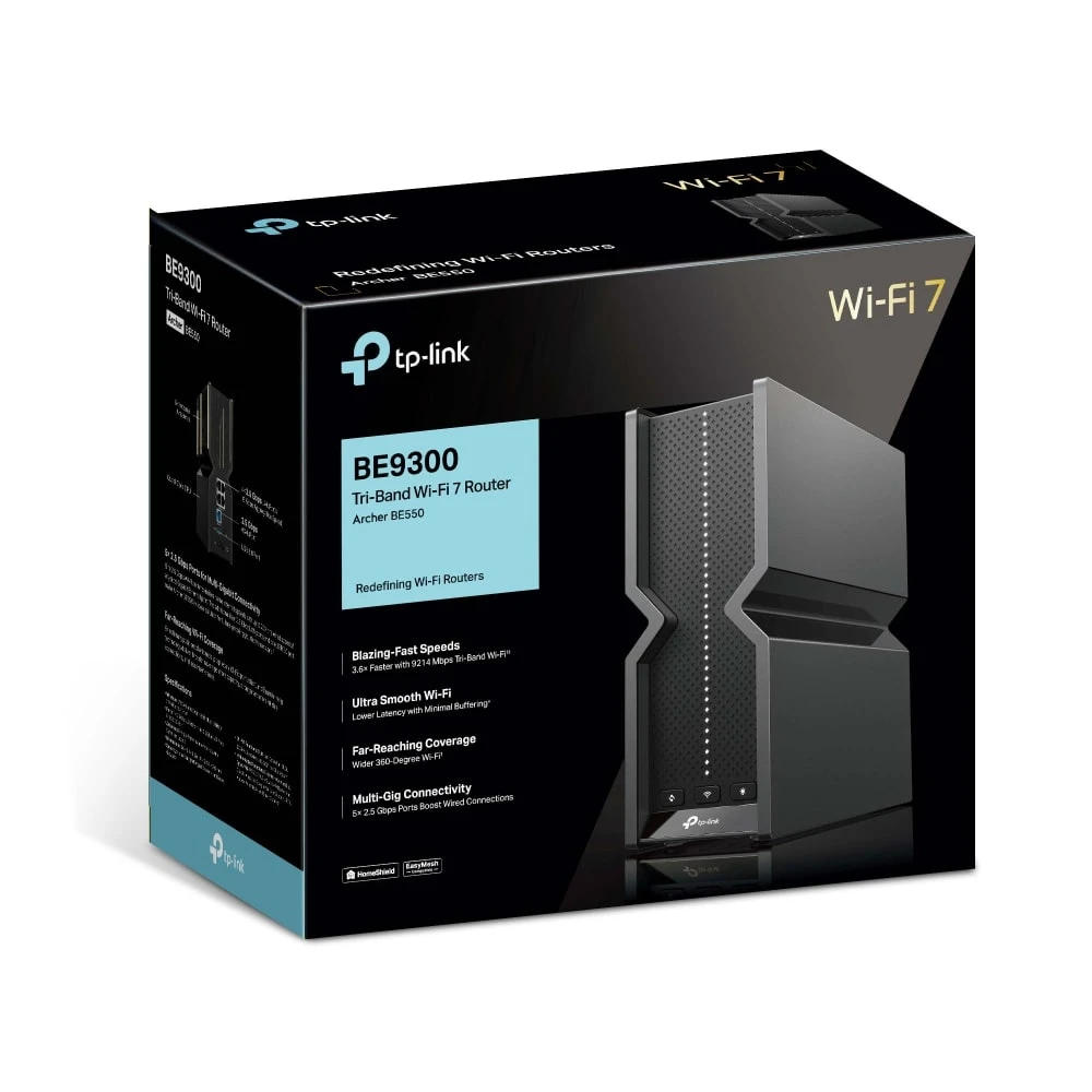 راوتر TP-Link BE9300 ثلاثي النطاق Wi-Fi 7 (Archer BE550)