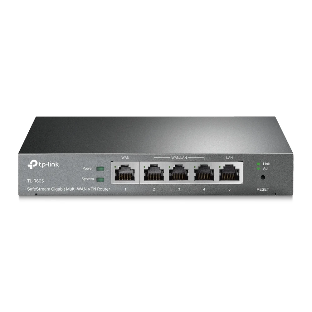 جهاز توجيه VPN متعدد النطاقات Gigabit SafeStream من TP-Link (TL-R605)
