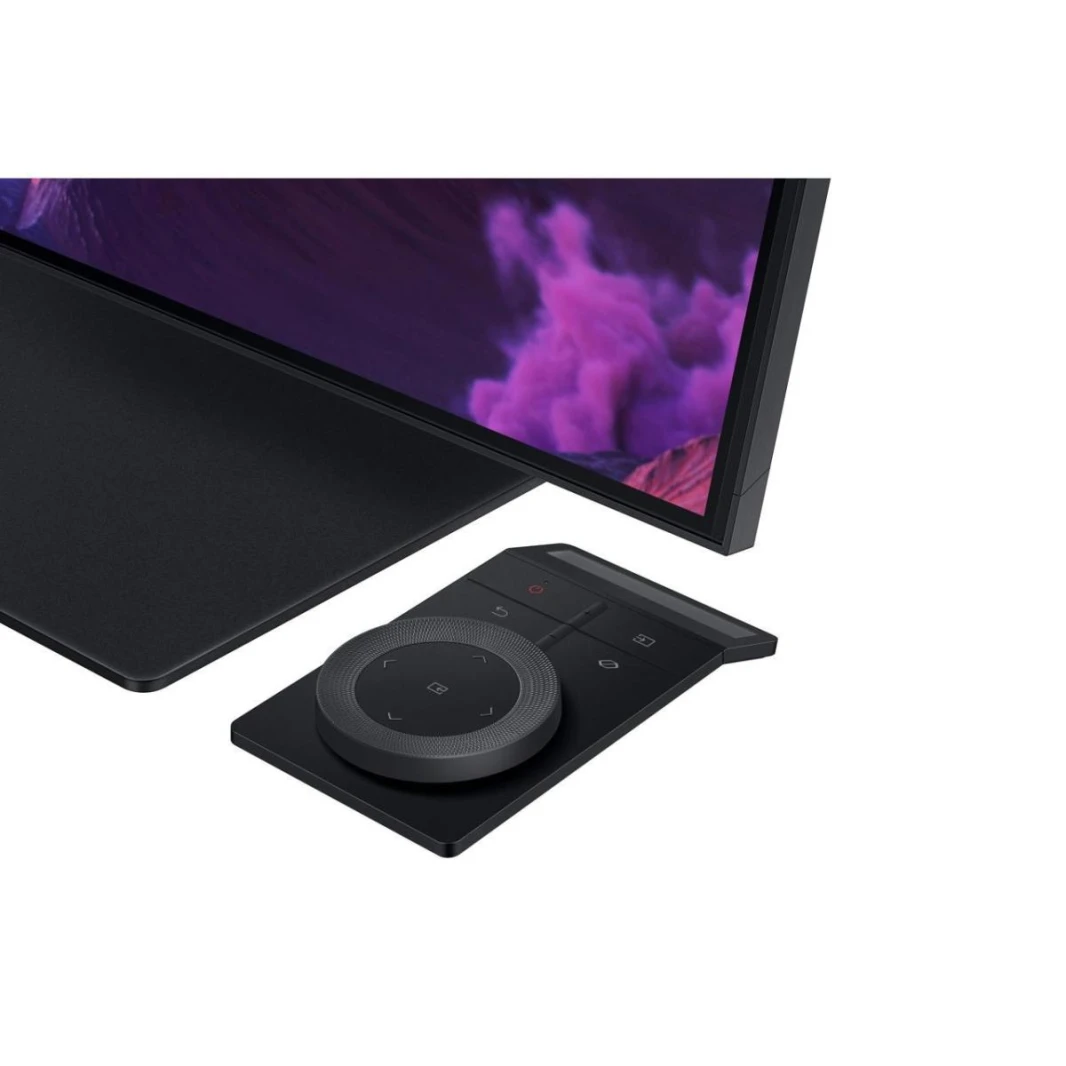 شاشة Samsung Odyssey ARK Smart 55" 4K UHD Curved Quantum Matrix Mini-Led، 165 هرتز 1 مللي ثانية (GTG)، HDR 2000، تغطية 95% DCI ألوان PRO، FreeSync Premium Pro، مع مكبرات صوت Dolby Atmos