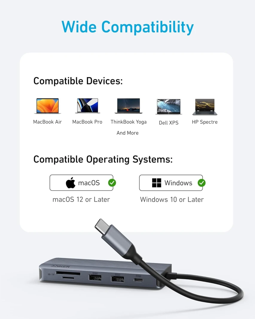 Anker 10-in-1 USB C Dual-Display Hub