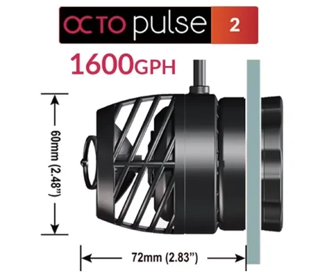 مضخة الأمواج Octo Pulse 2+ من Reef Octopus (1600 جالون في الساعة)
