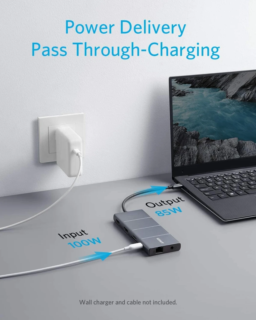 محطة إرساء Anker PowerExpand 11 في 1 بمنفذ USB C
