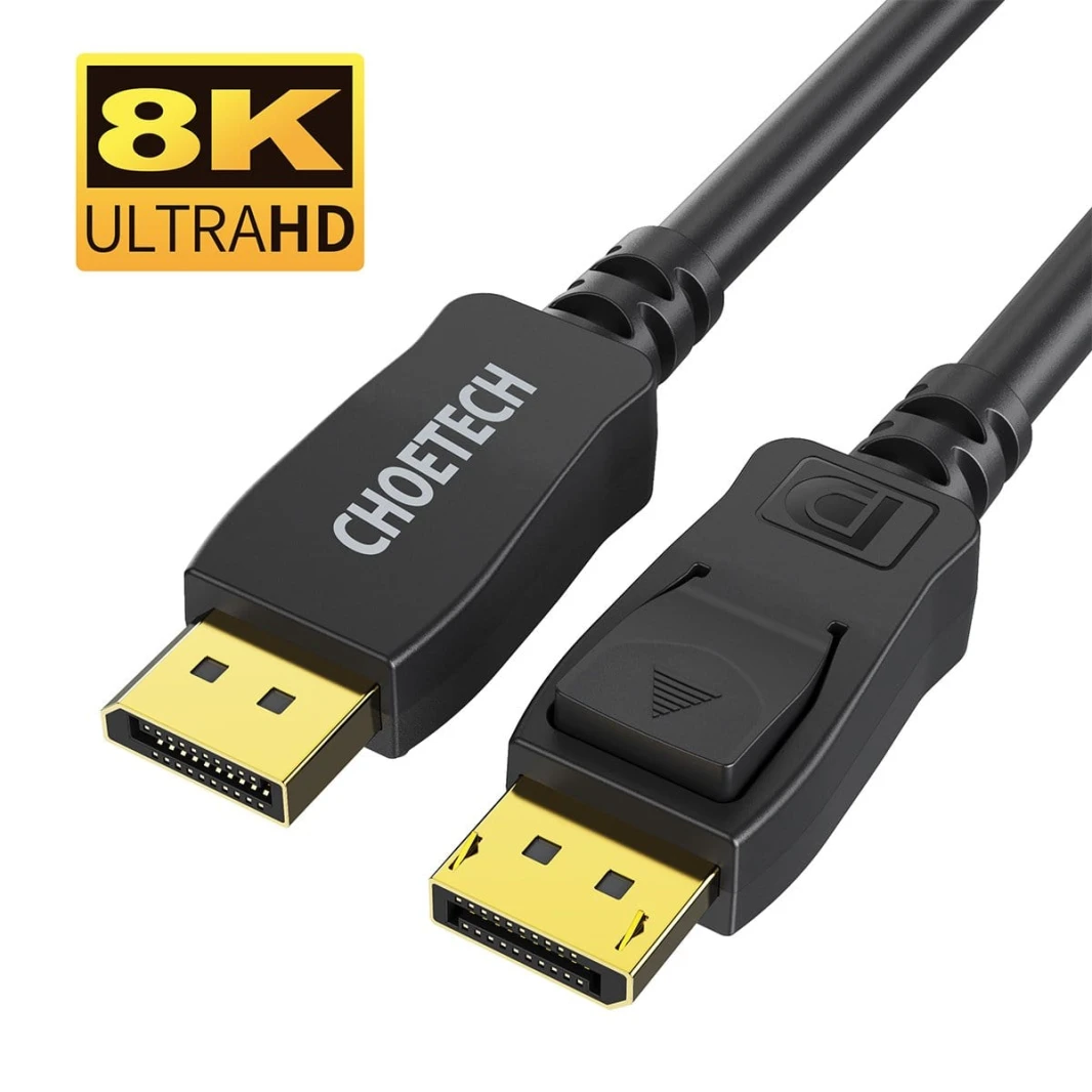 كابل Choetech 8K DisplayPort إلى Displayport – 2 متر
