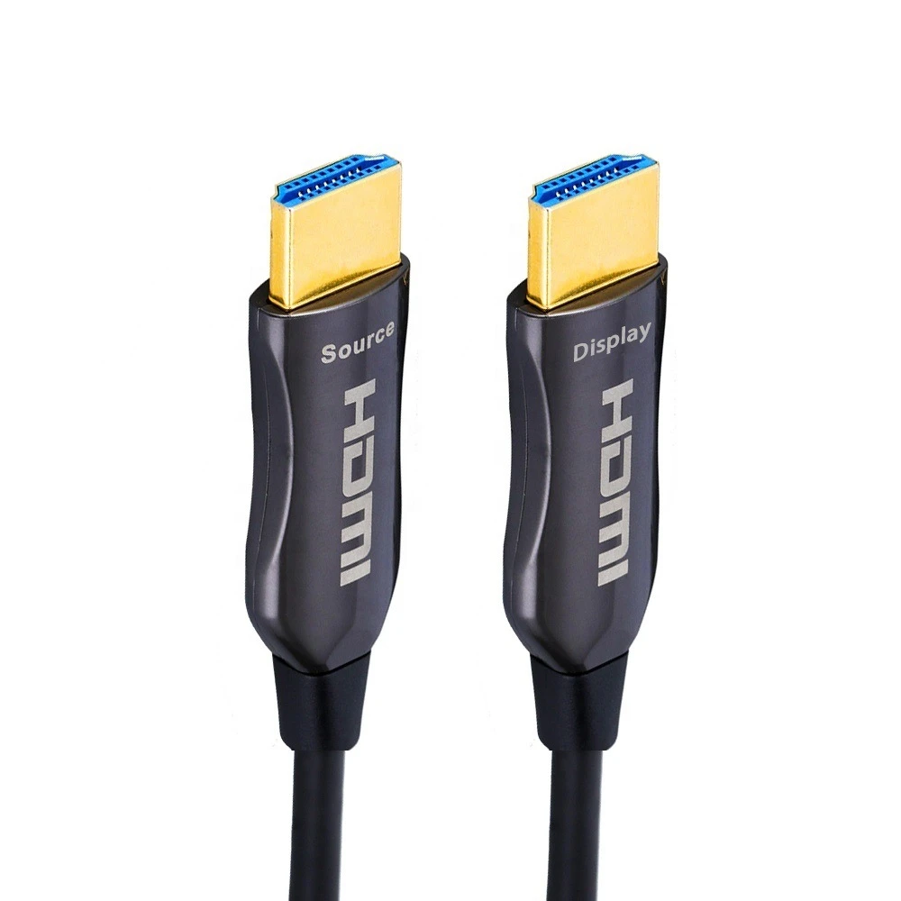كابل الألياف HDMI من Haing 4K@60Hz عالي السرعة 18 جيجابت في الثانية - 60 متر