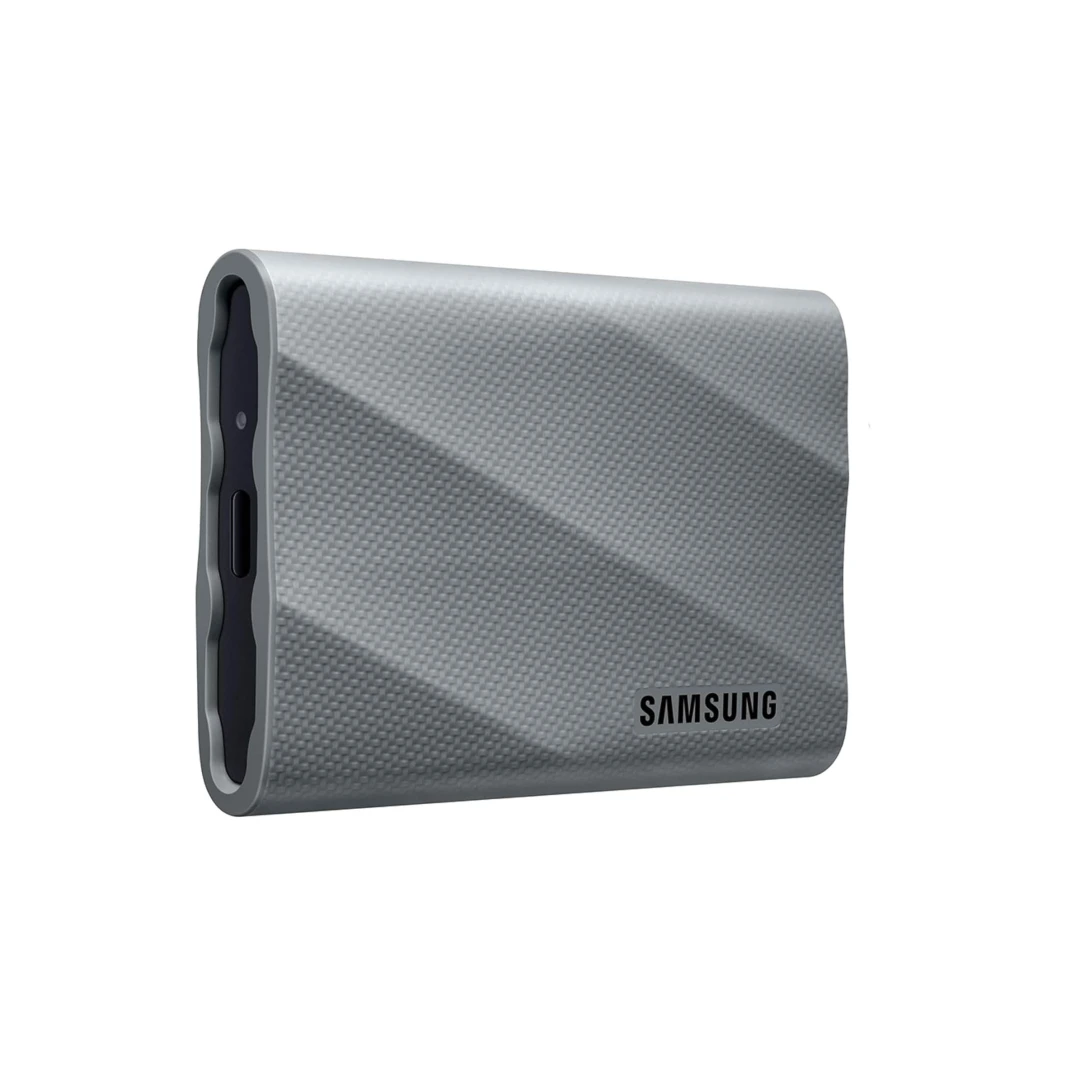 Samsung T9 2TB USB 3.2 Gen 2×2 (20Gbps) حتى 2000MB/s NVMe Rugged Portable SSD – رمادي