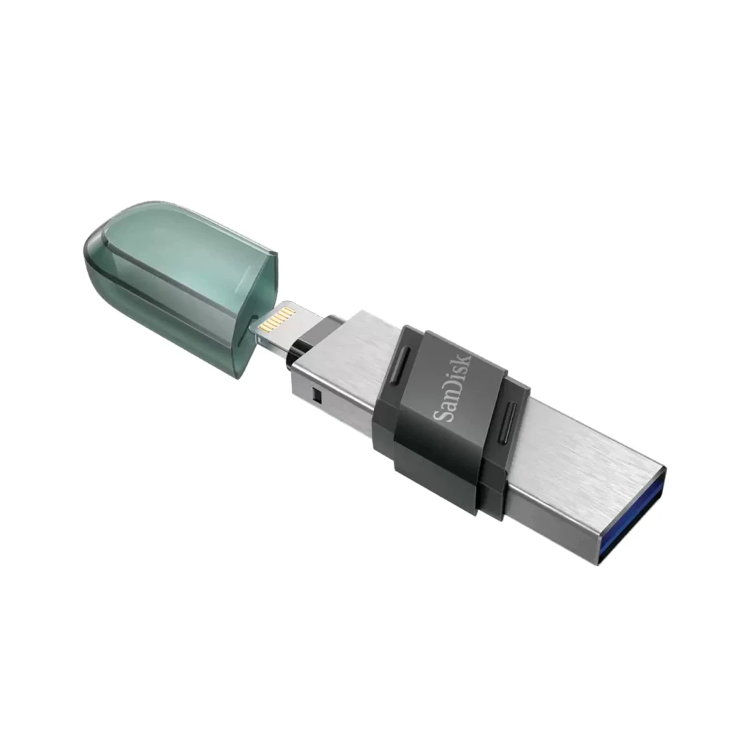محرك أقراص فلاش SanDisk iXpand Flip Lightning وUSB بسعة 256 جيجابايت