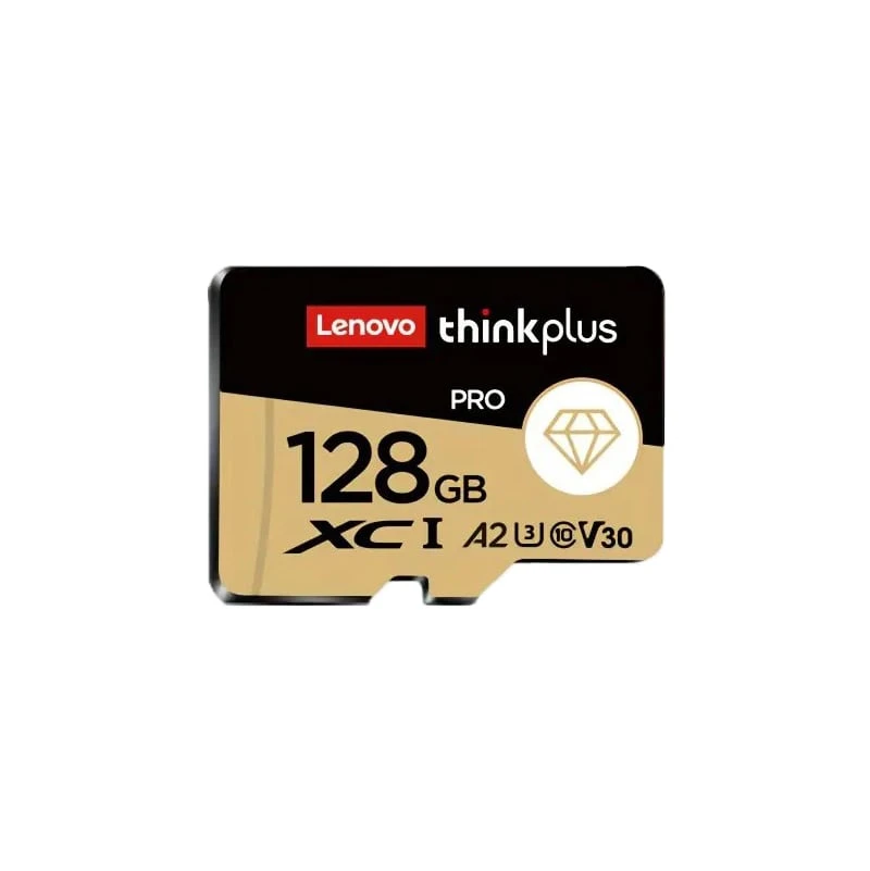 بطاقة ذاكرة Lenovo Thinkplus 128GB عالية السرعة UHS-I، U3، A2، V30 Micro SD