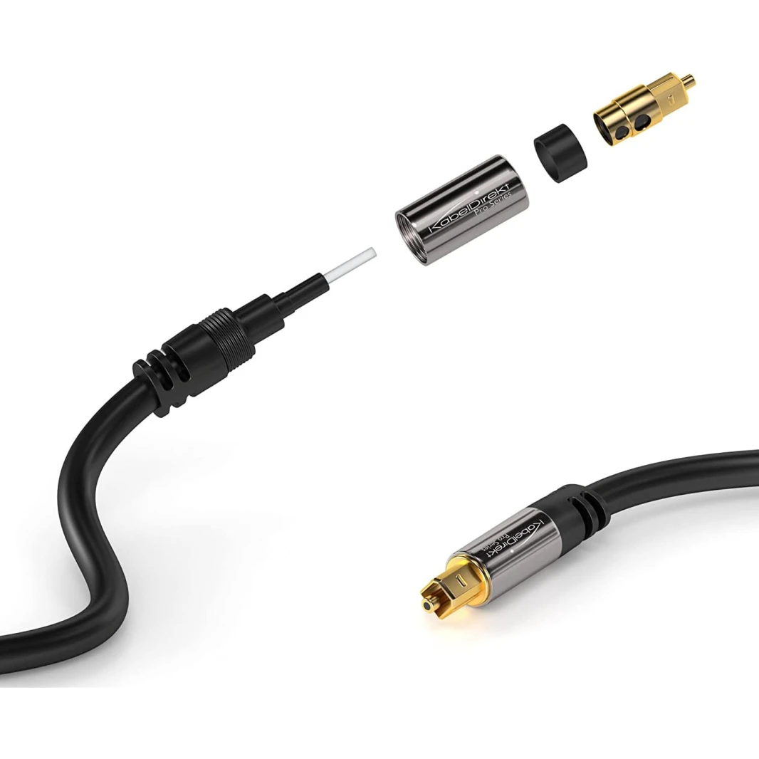 KabelDirekt Toslink Optical Audio Cable – 2M
