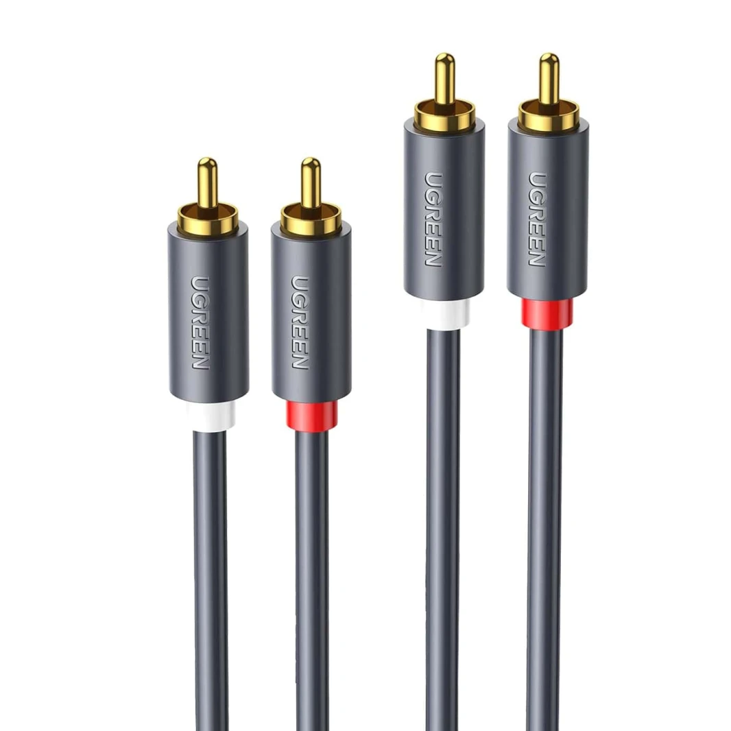 كابل صوت UGREEN 2RCA إلى 2RCA – 1 متر