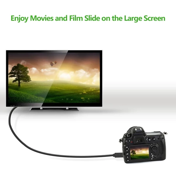 كابل Micro HDMI إلى HDMI عالي السرعة 4K 60Hz من UGREEN - 1.5 متر