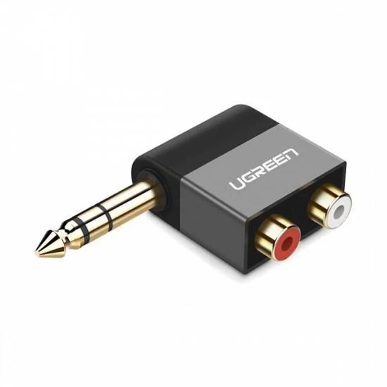 UGREEN 6.35 Jack Male to 2 Female RCA Adapter